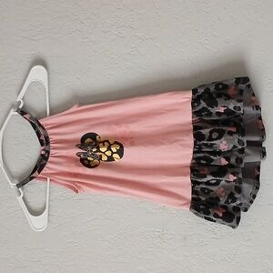 Disney Blush Pink And Animal Print Dress